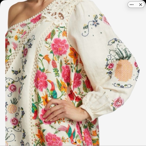 FARM Rio Floral One-Shoulder Mini Dress - Picture 2 of 12